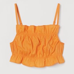 H&M Orange Crop Tank Top